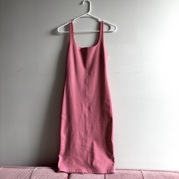 Zara Midi Soft Pink Dress M - Picture 2 of 8